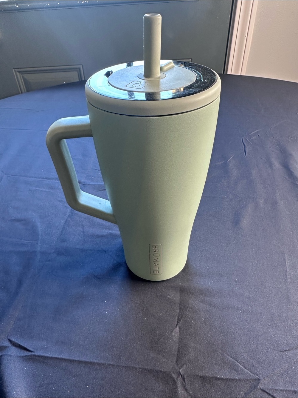 BRÜMATE Mint Green Travel Mug with Straw Lid and Handle